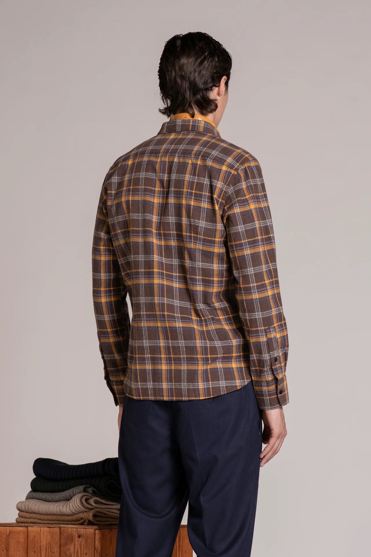 Camicia in flanella Connors marrone