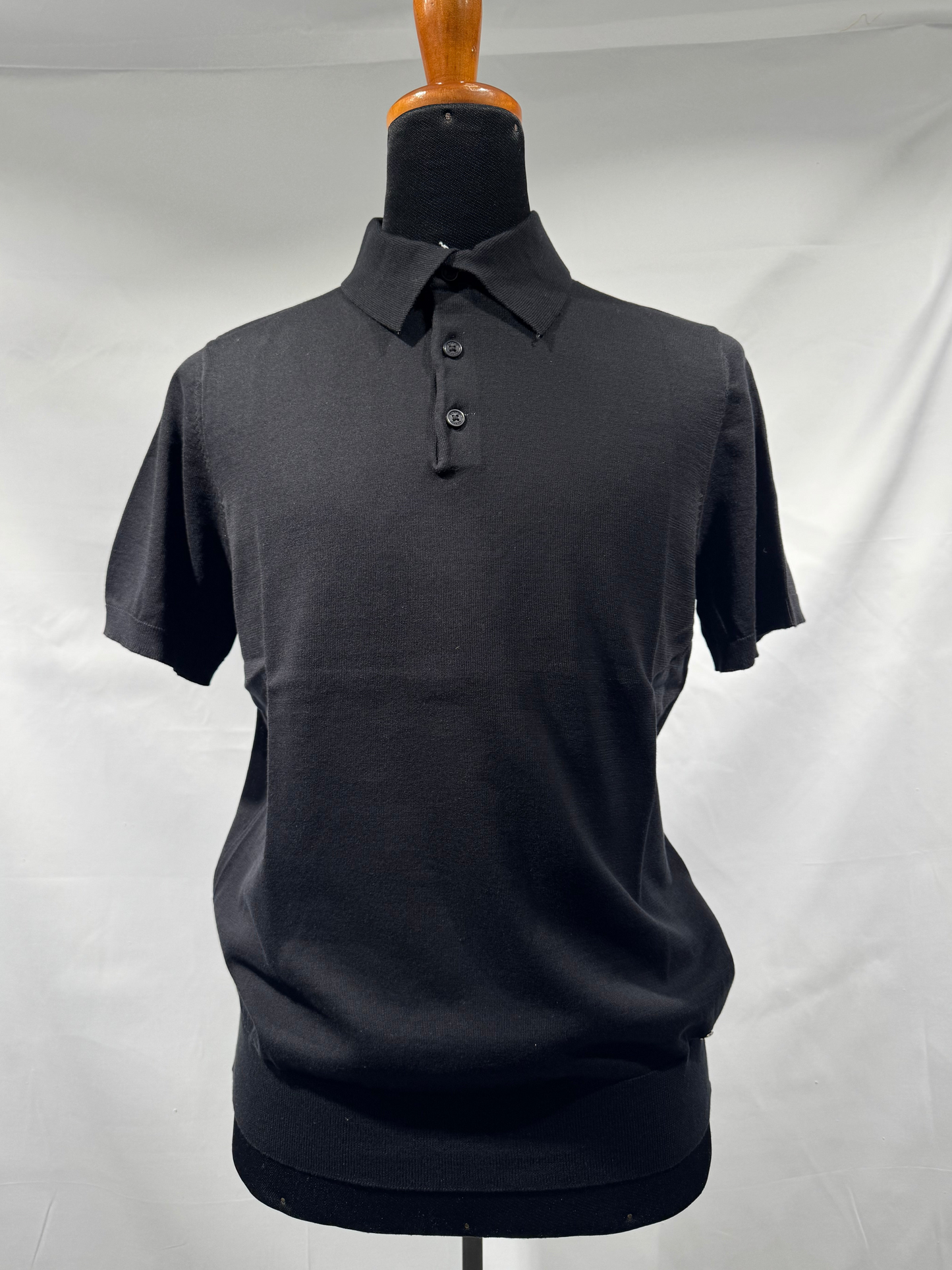 Polo filo di cotone F14 Nero