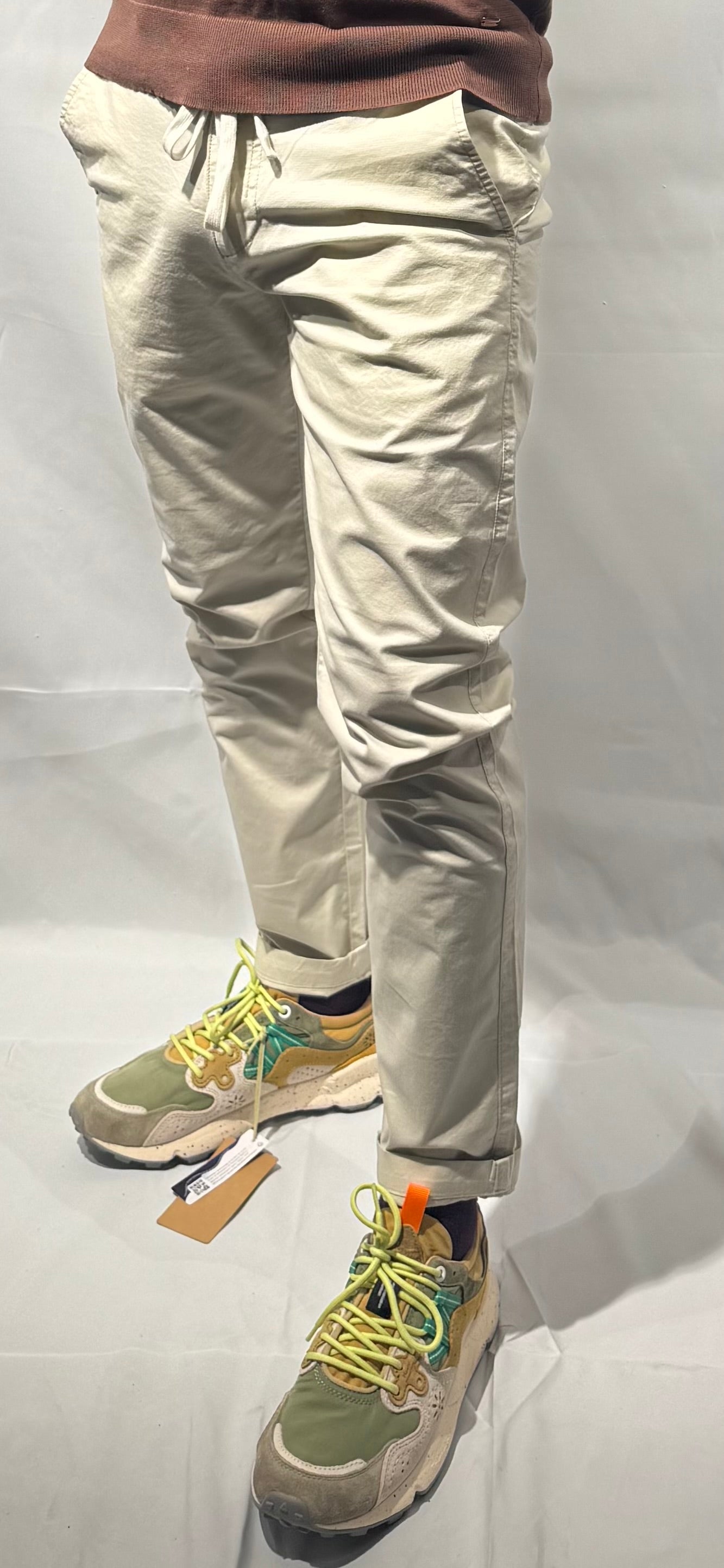 Pantalone in cotone Axel relax fit Écru