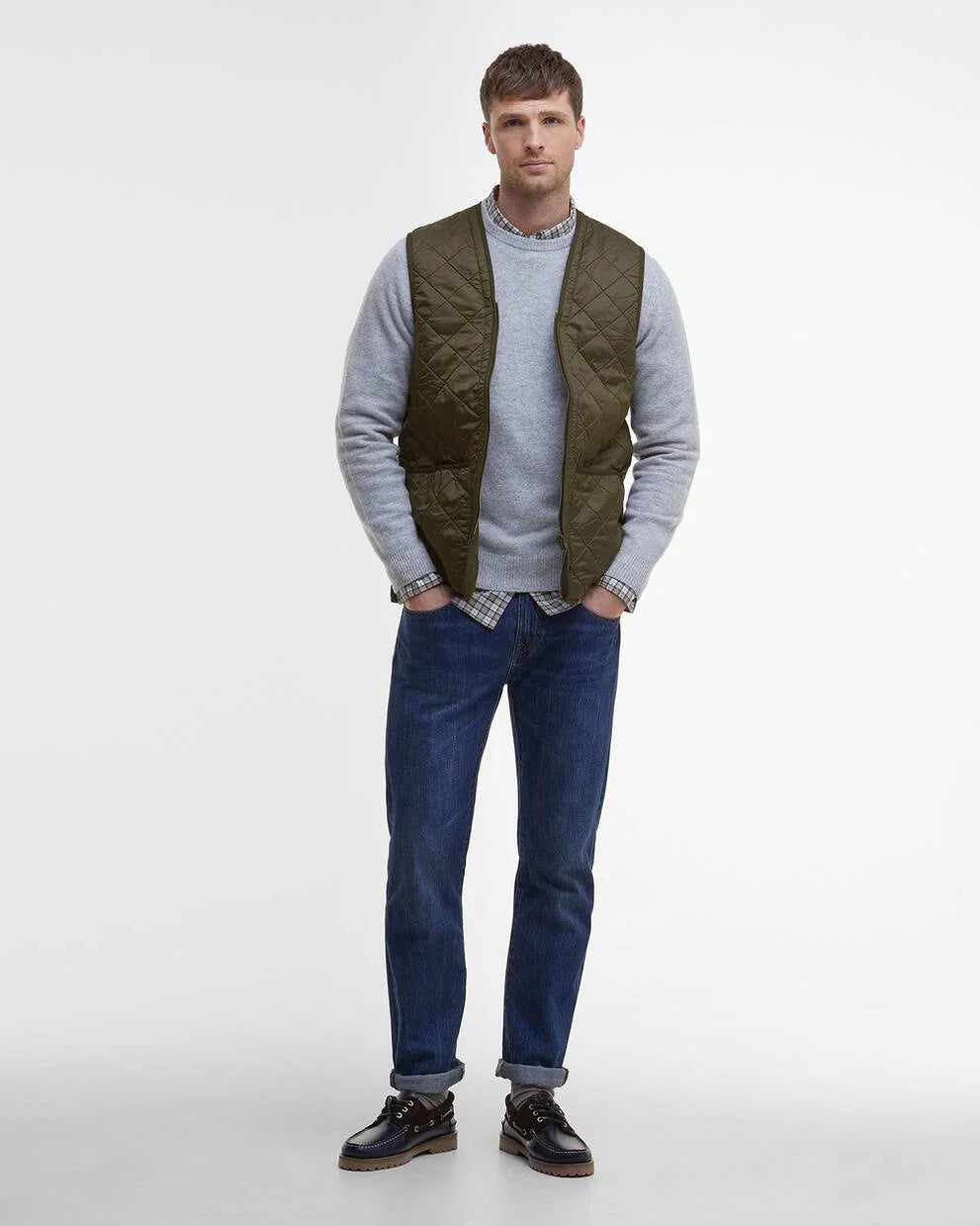 Gilet polarquilt imbottitura verde