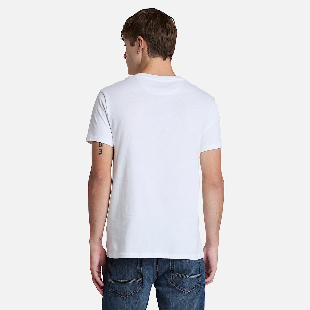 T-shirt basic slim fit manica corta Bianco
