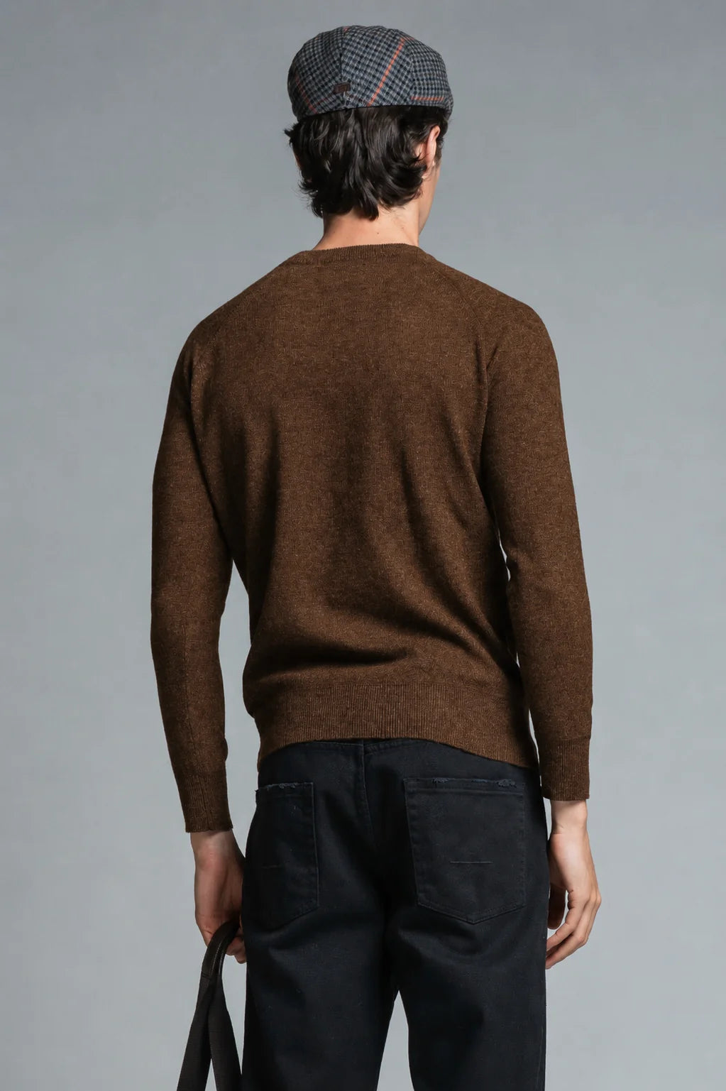 Maglia girocollo taglio felpa Rory tabacco
