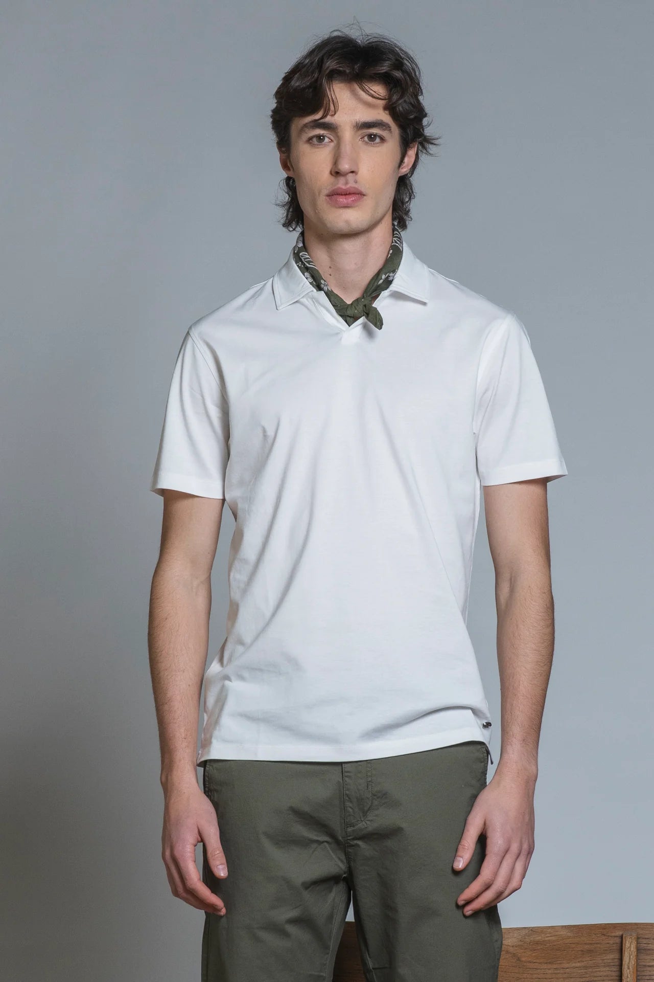 Polo skipper mercerizzata jamie Bianco