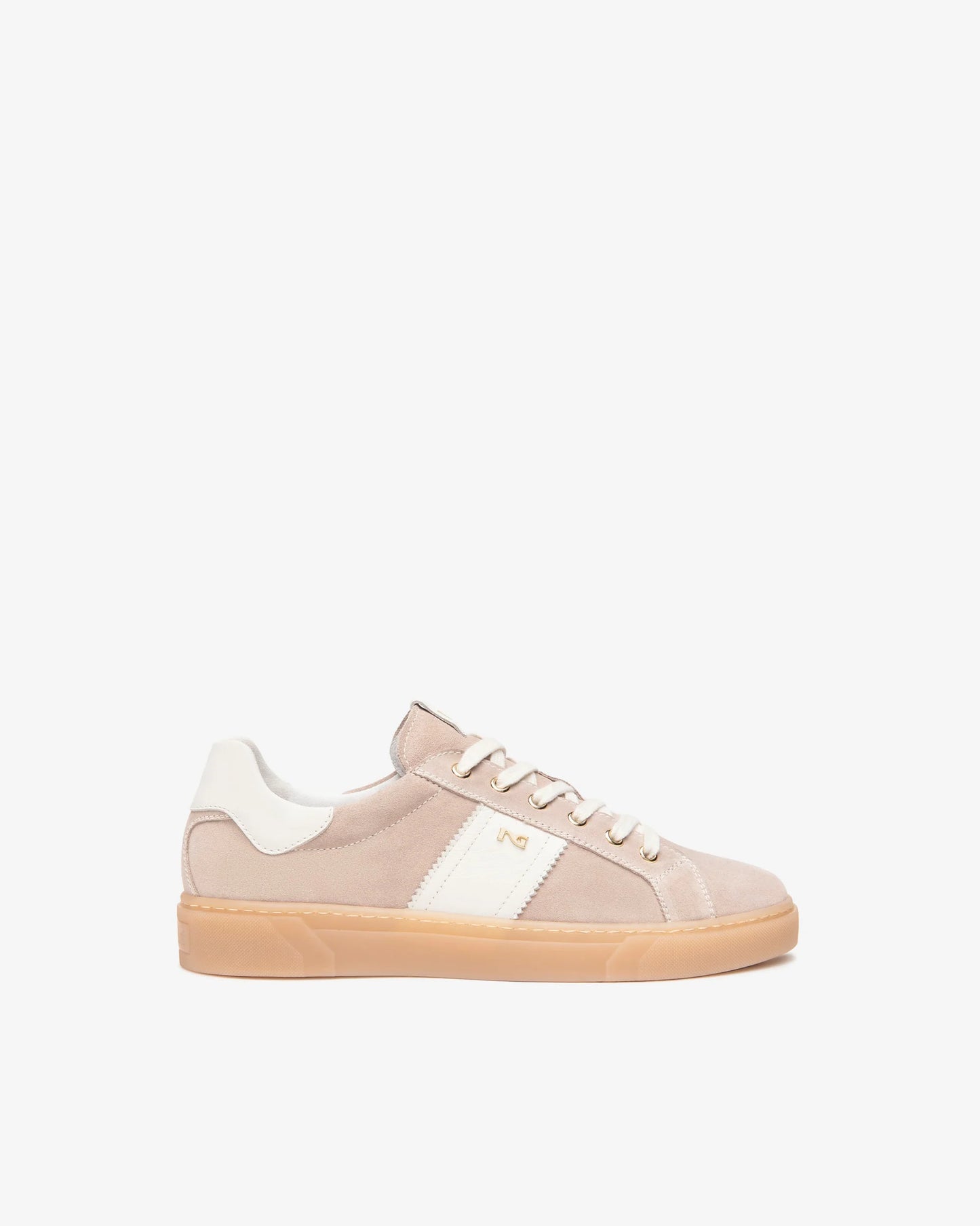 Sneakers Donna in Suede e Pelle E513005D cipria