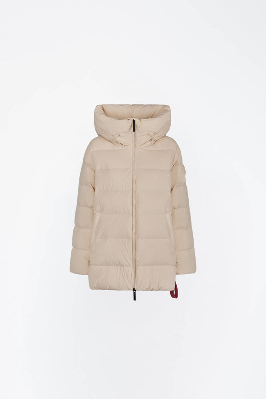 Piumino donna Levi panna