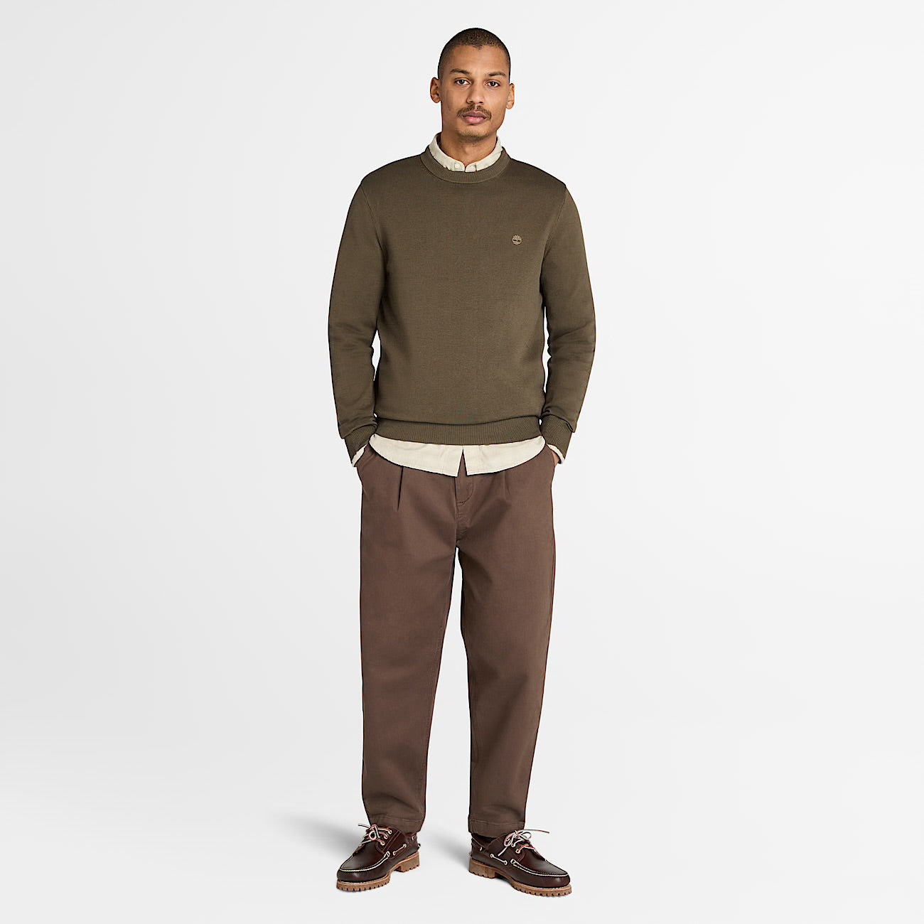 Maglione in Cotone Williams River da Uomo verde