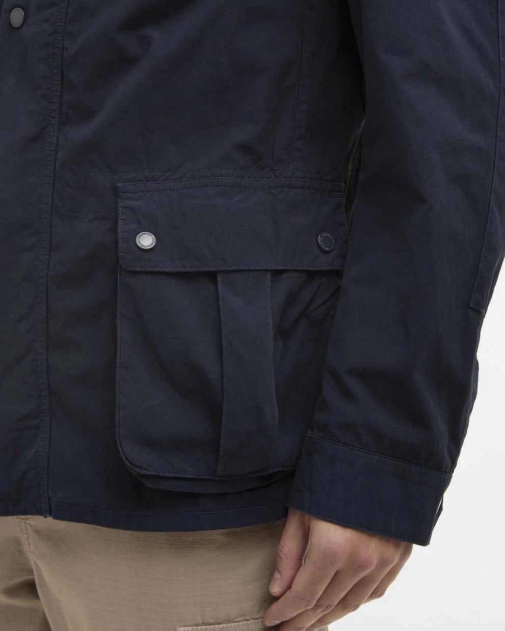 Giacca casual Duke tinta in Capo blu navy