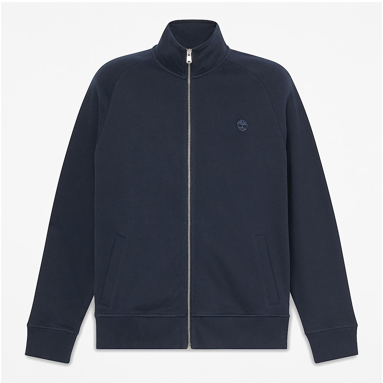 Felpa con Zip Intera Uomo in blu