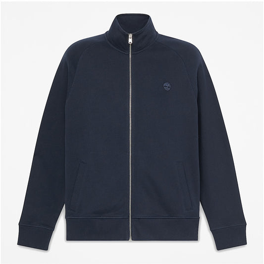 Felpa con Zip Intera Uomo in blu