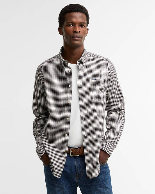 Camicia dal taglio sartoriale Padshaw marrone
