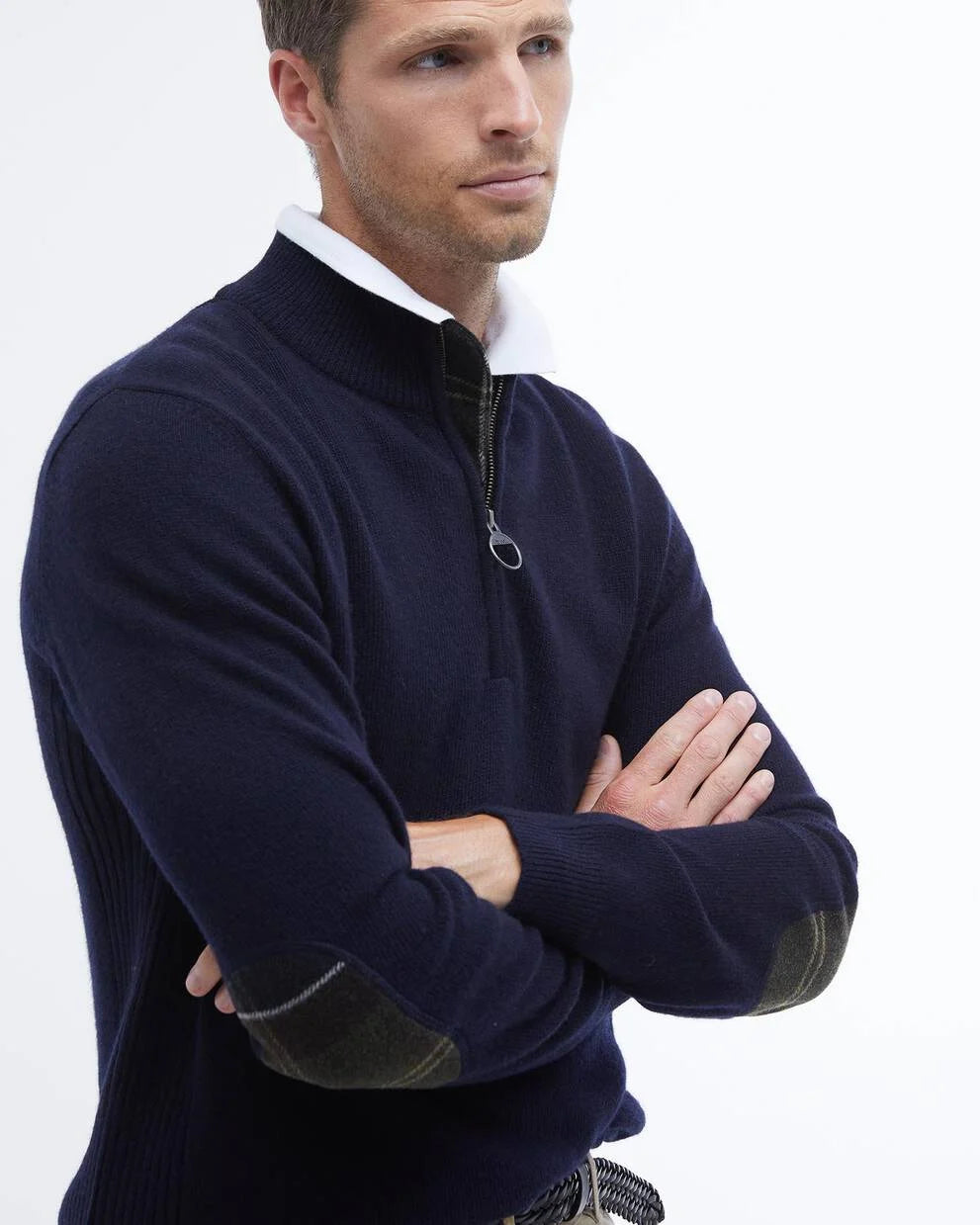 Maglia con mezza zip Holden Blu