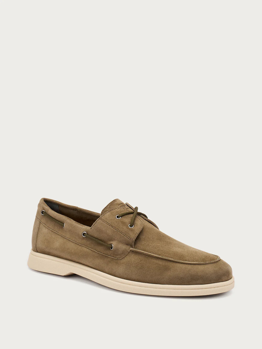 Scarpa da barca in pelle scamosciata 32b1 Salvia