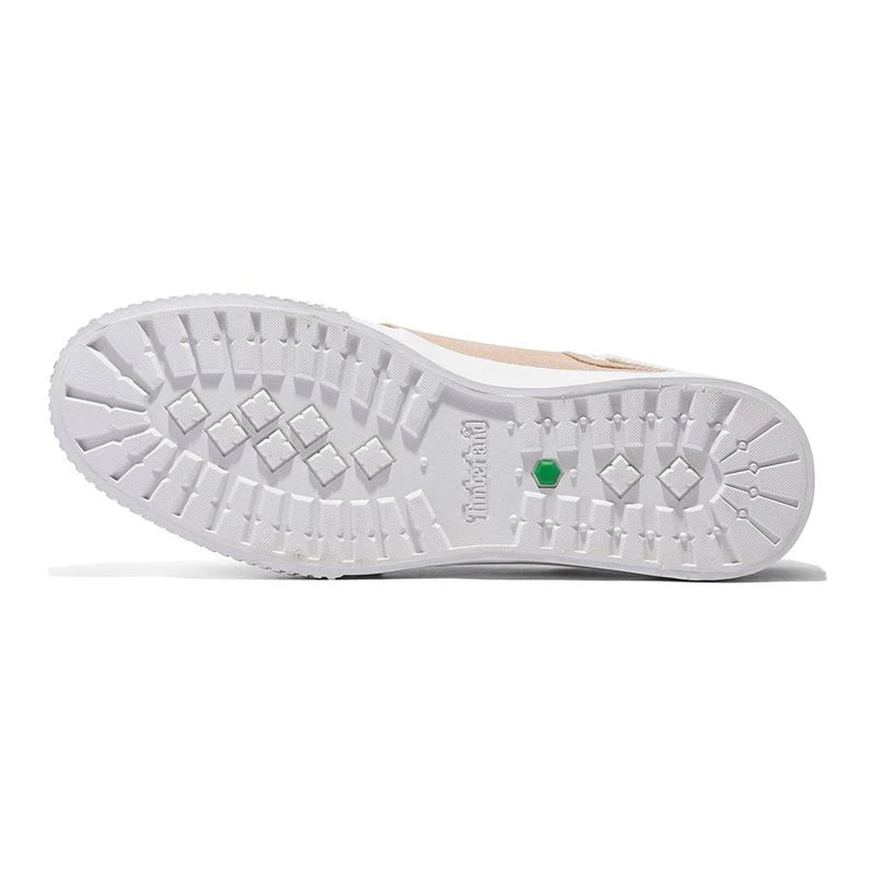 Scarpa da barca in canvas beige