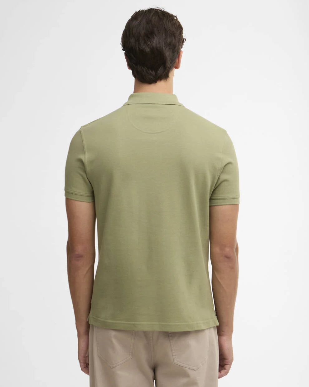 Polo in cotone piquet verde chiaro