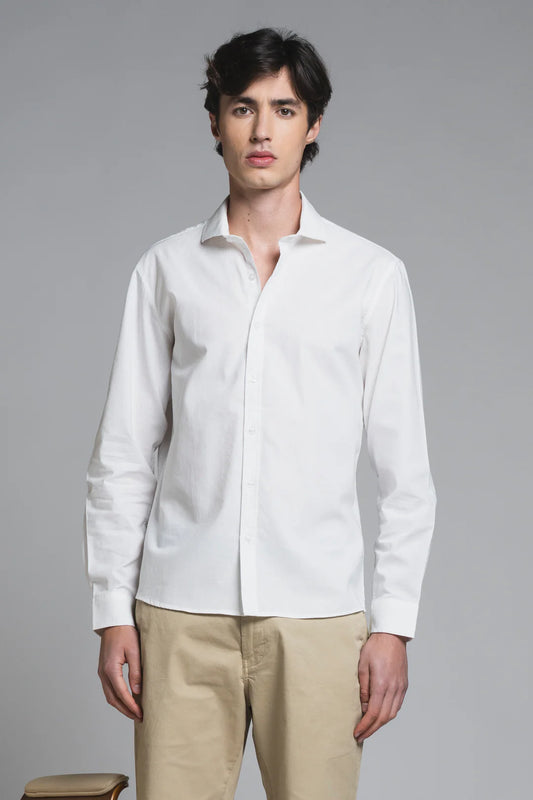 Camicia Riley 100%Lino Bianco