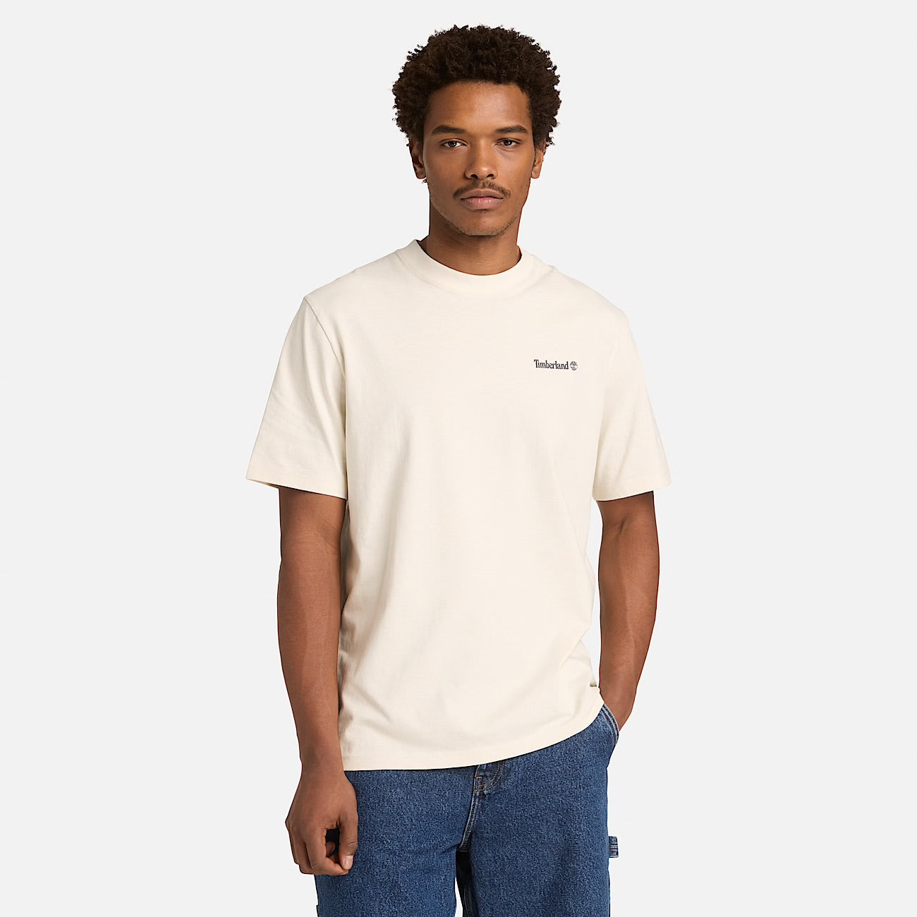 T-shirt con Grafica Lake House All Gender in bianco