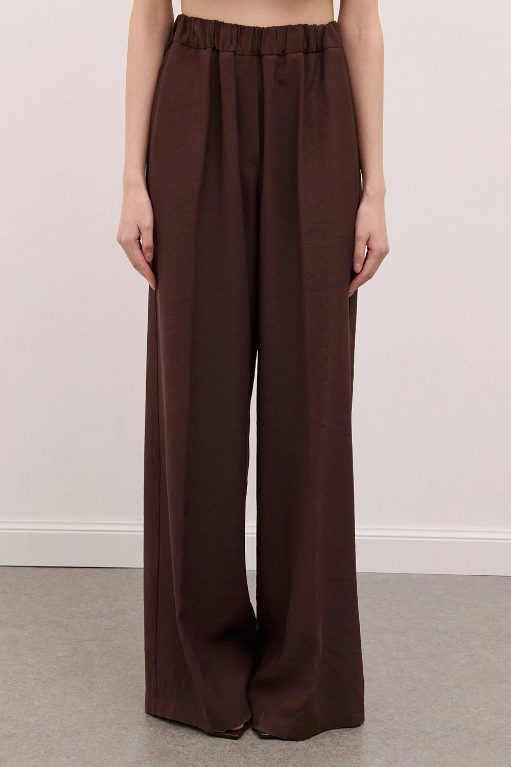 Pantalone con elastico moro