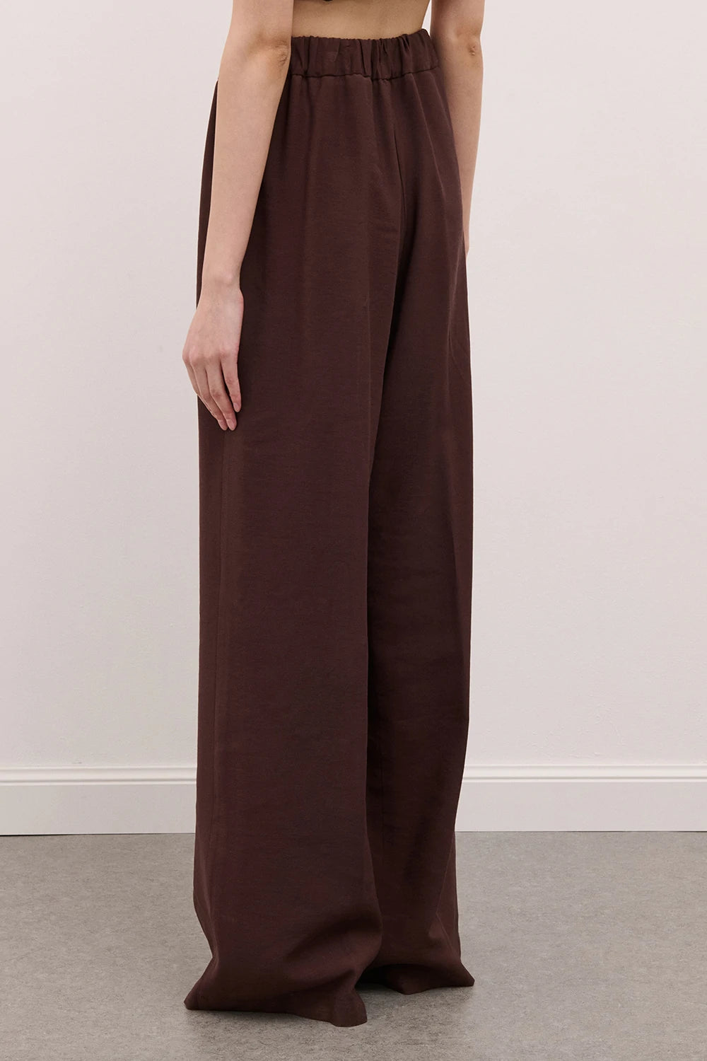 Pantalone con elastico moro