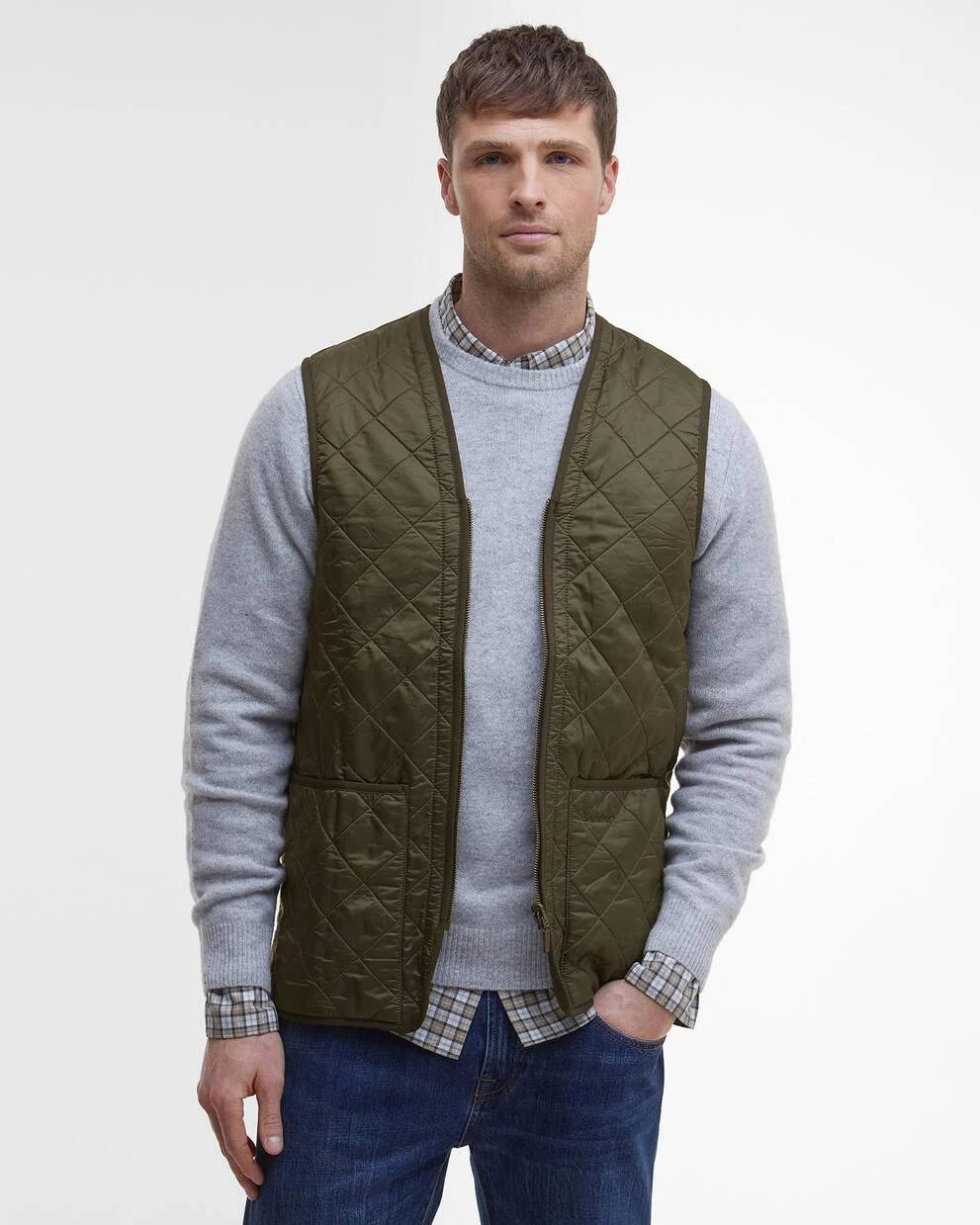 Gilet polarquilt imbottitura verde