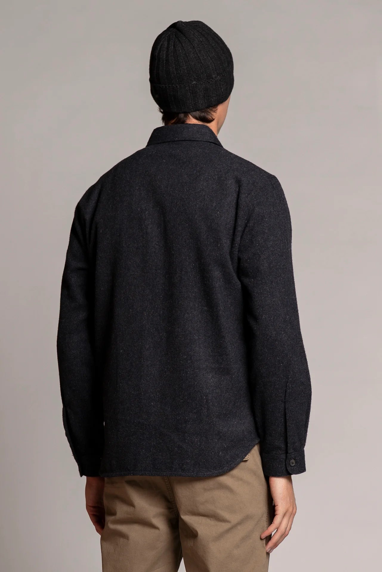 Overshirt in flanella Gabriel navy