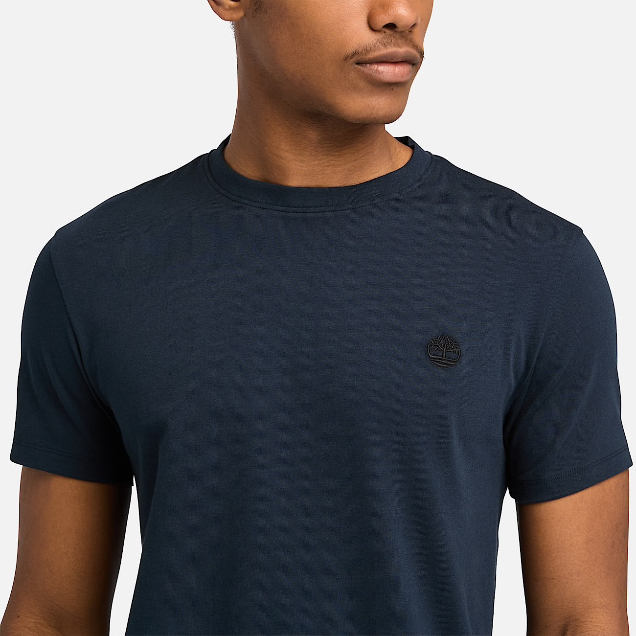 T-shirt basic slim fit manica corta Blu