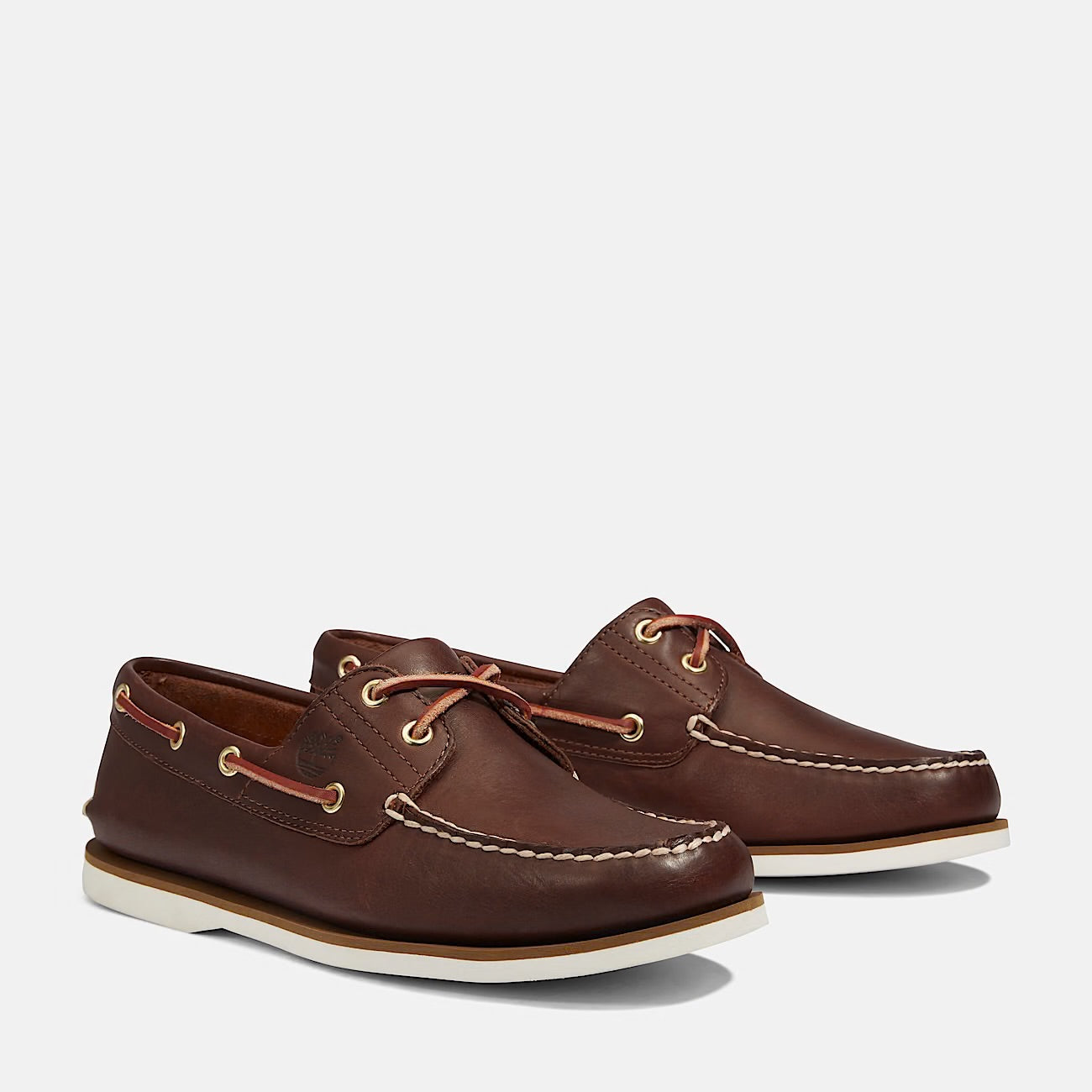 Scarpa da Barca Classic Uomo marrone fondo bianco