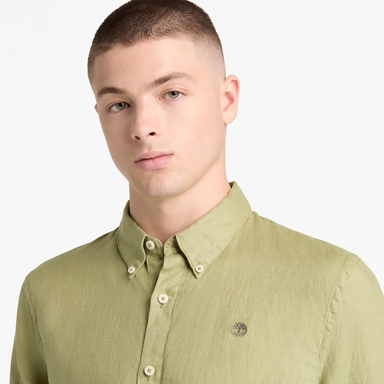 Camicia 100% Lino Salvia