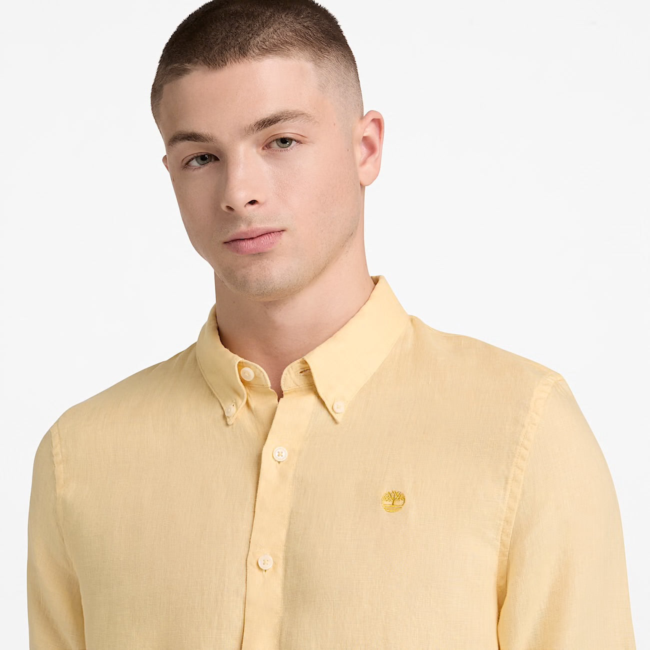 Camicia 100% Lino Giallo