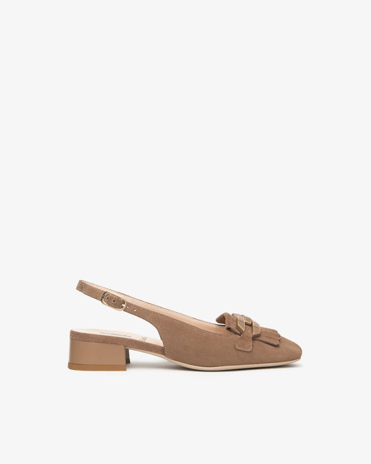 Sling-Back in camoscio E615501D Mou