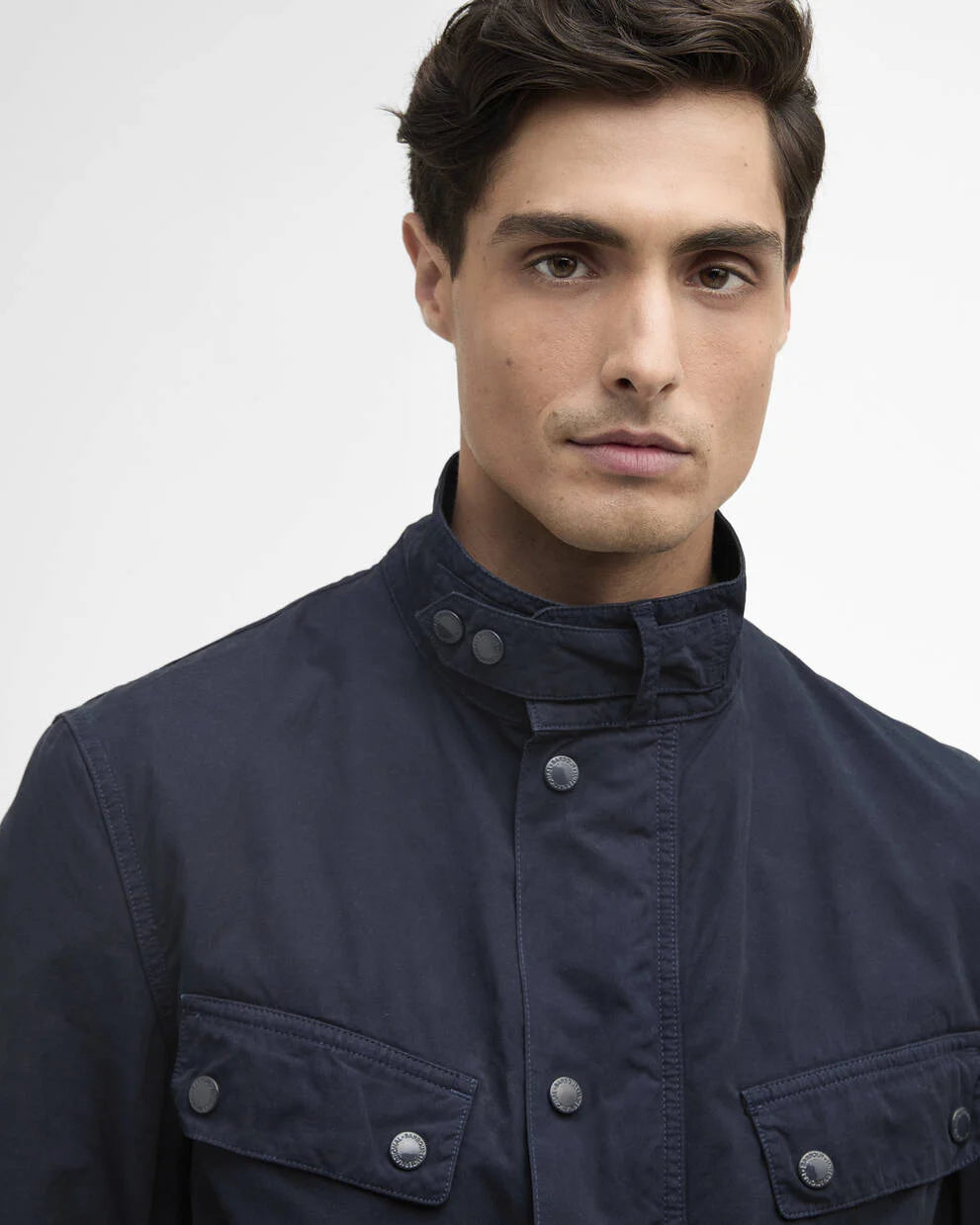 Giacca casual Duke tinta in Capo blu navy