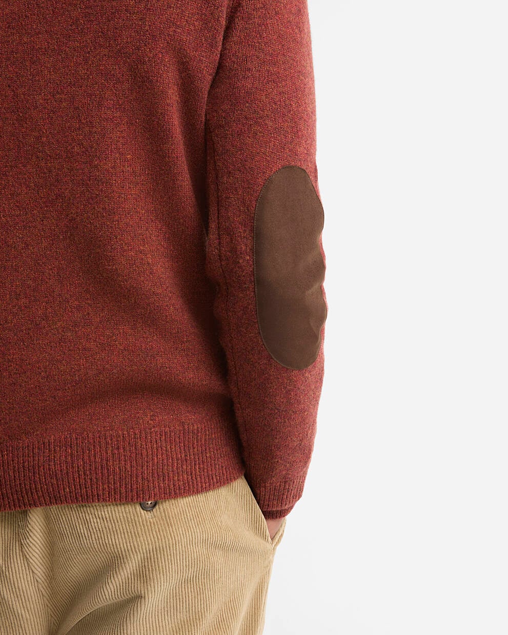 Maglia girocollo Essential toppe mattone