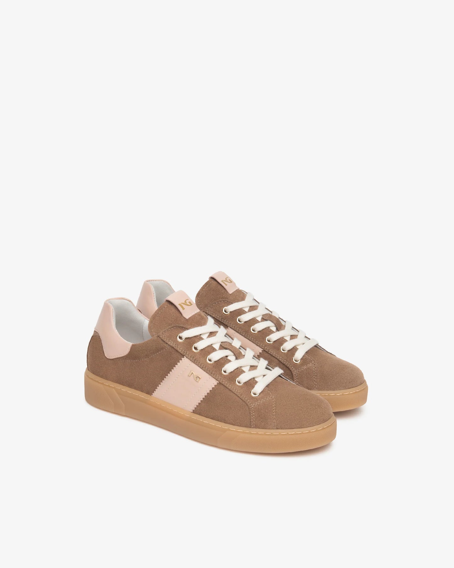 Sneakers Donna in Suede e Pelle E613005D Mou