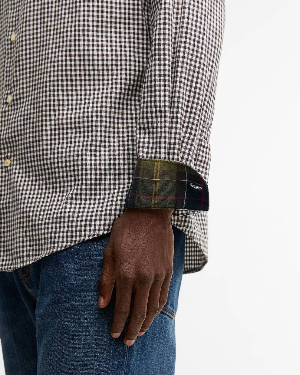 Camicia dal taglio sartoriale Padshaw marrone