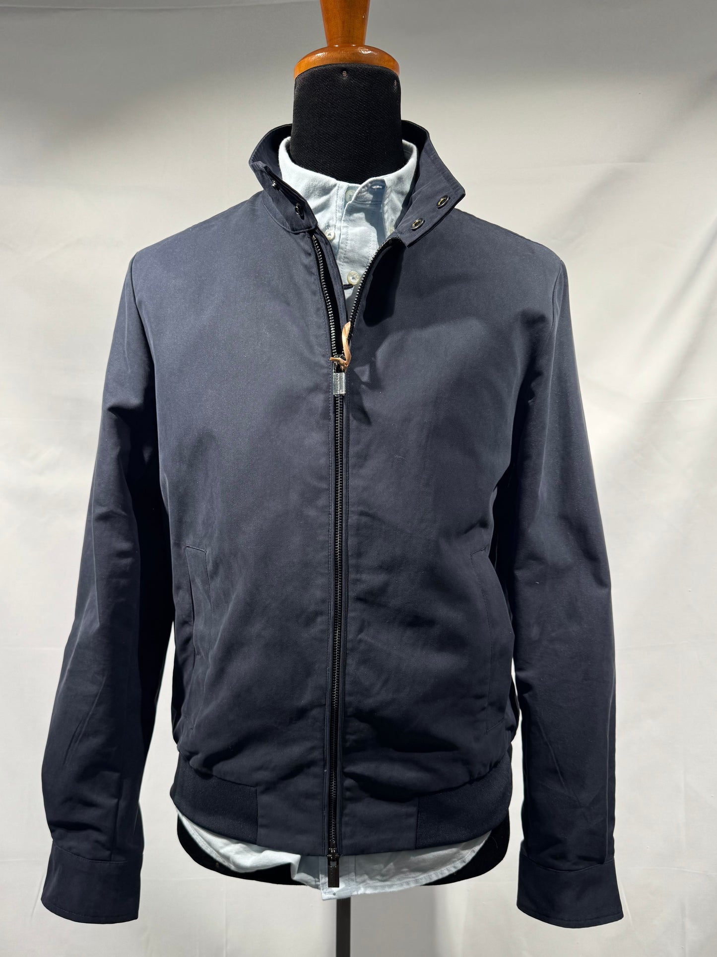 Bomber in cotone blu