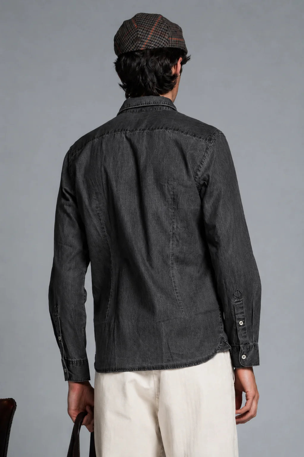 Camicia in denim Riley grigio scuro