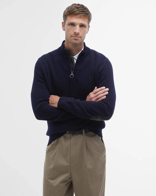 Maglia con mezza zip Holden Blu