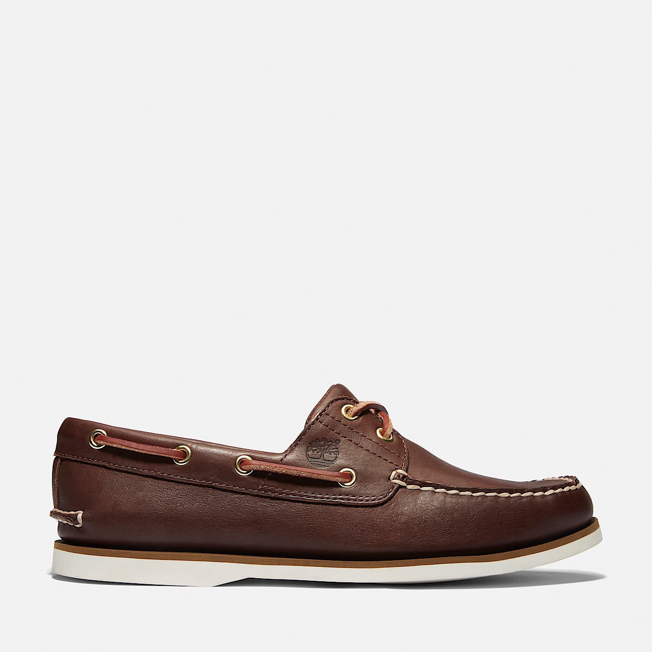 Scarpa da Barca Classic Uomo marrone fondo bianco