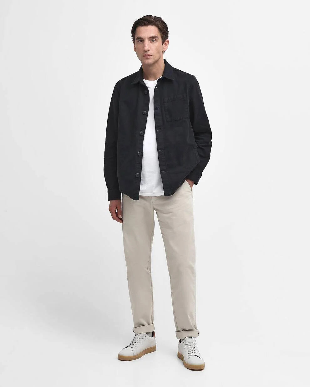Overshirt Washed Cotton Blu