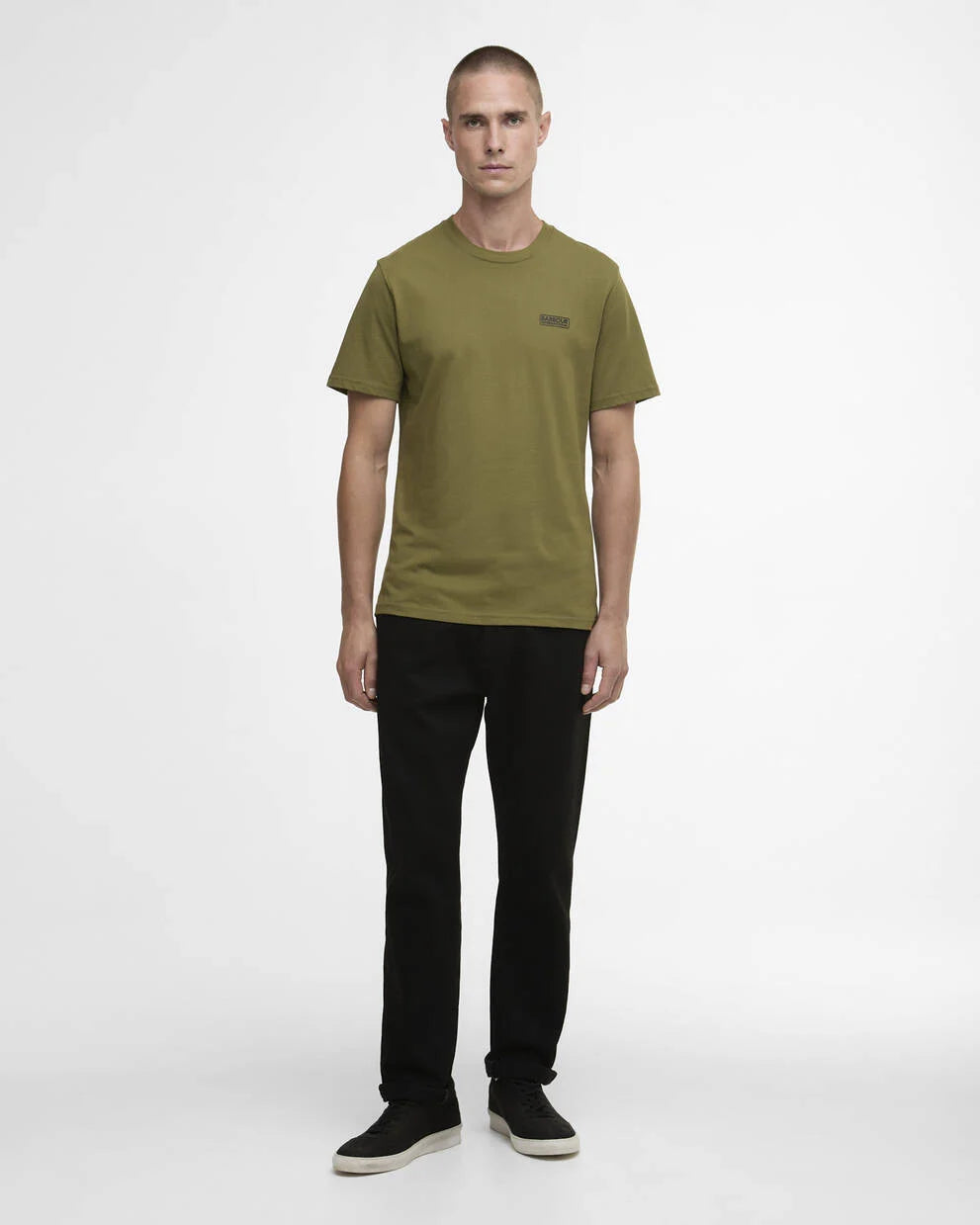 T-shirt con logo piccolo verde