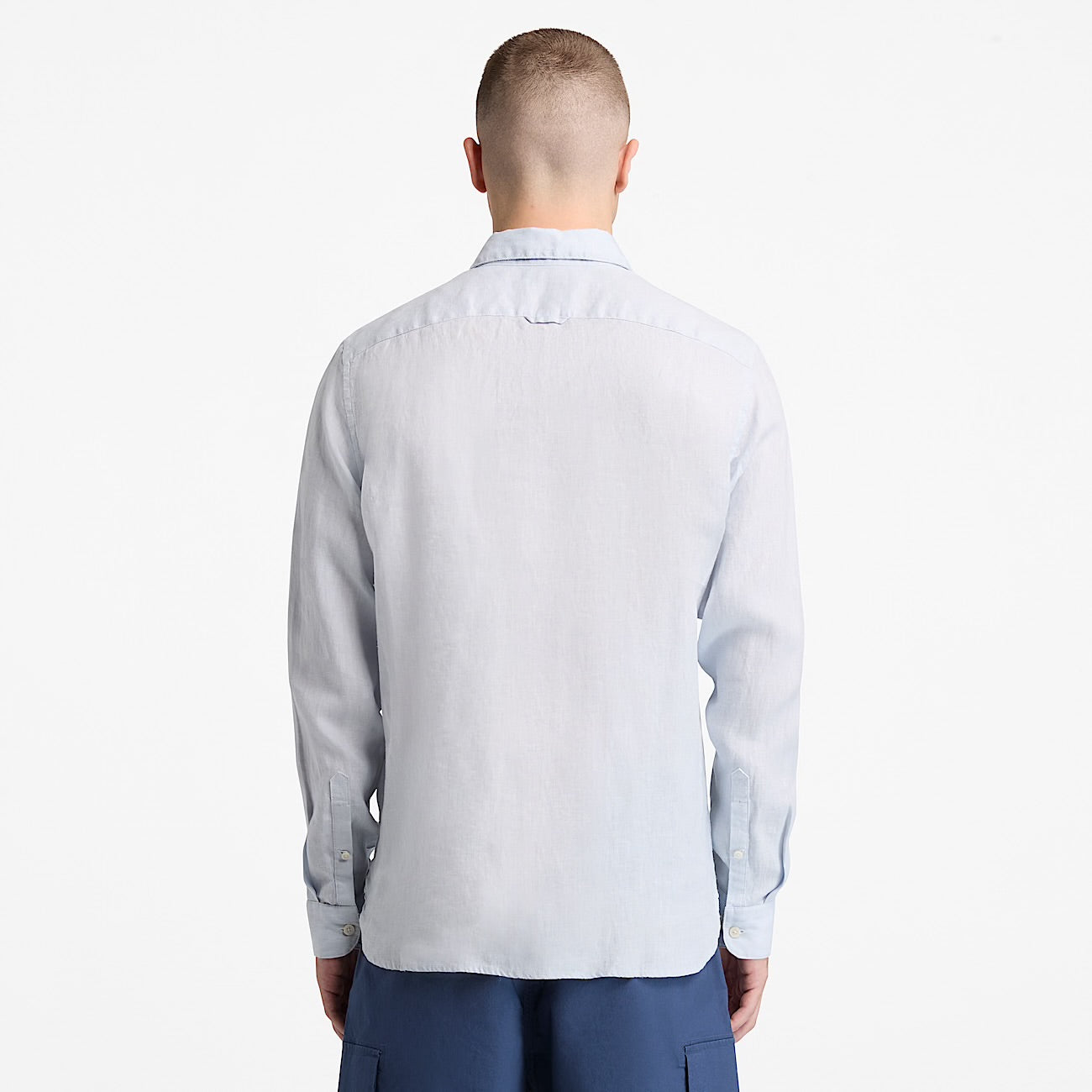 Camicia 100% Lino Celeste