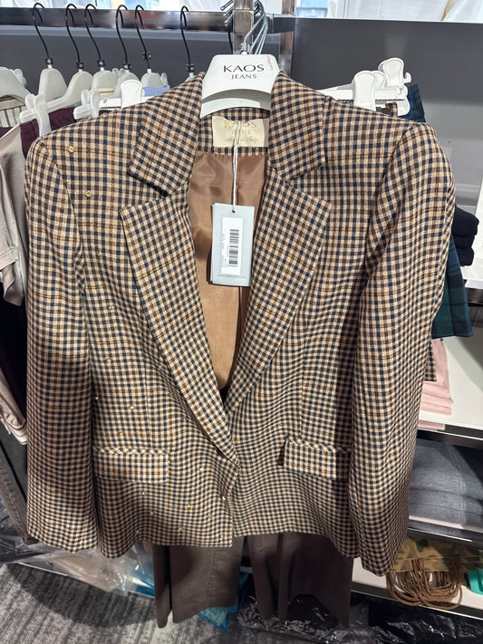 Giacca tartan Sijco004 corteccia