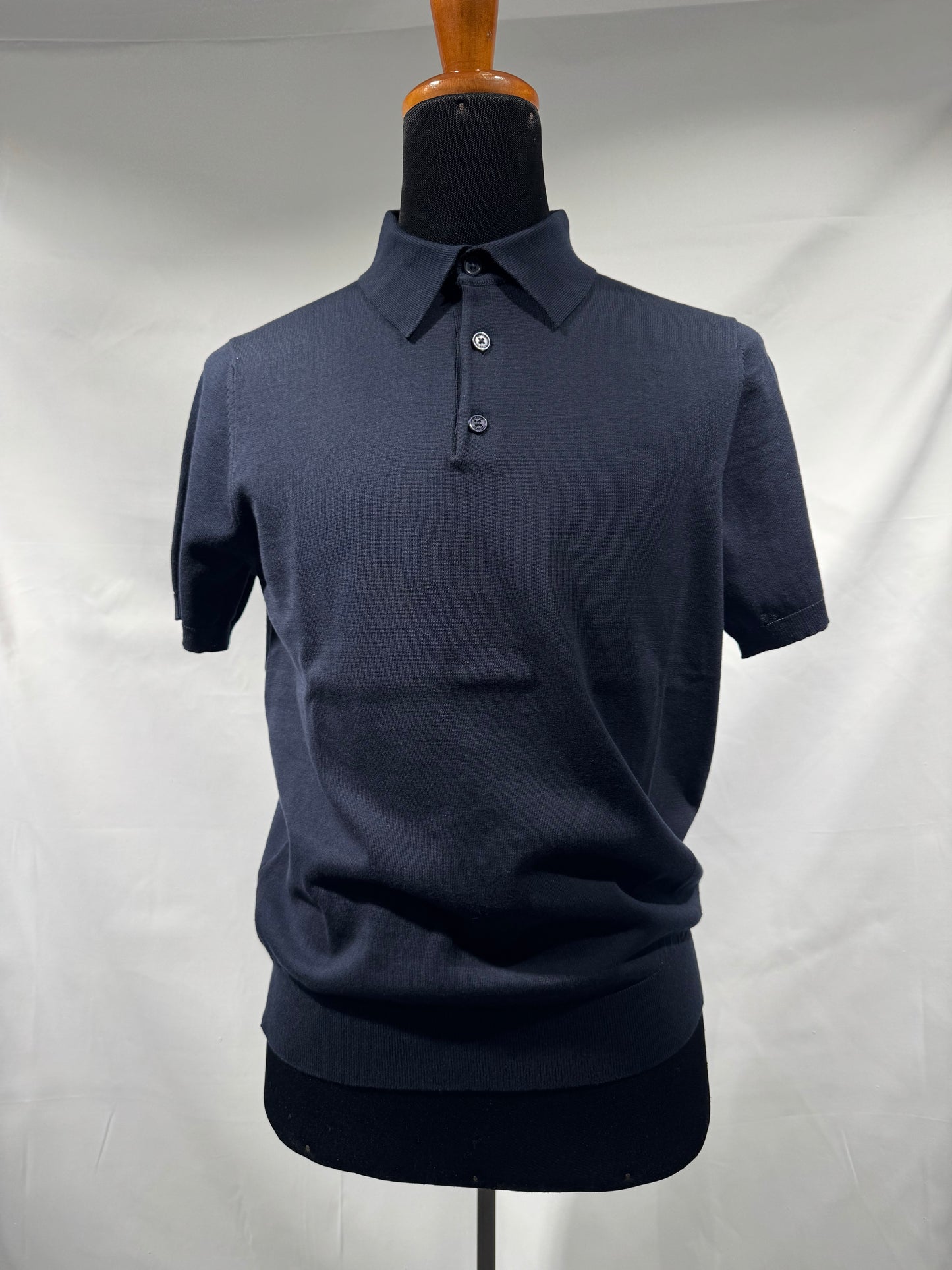 Polo filo di cotone F14 Blu