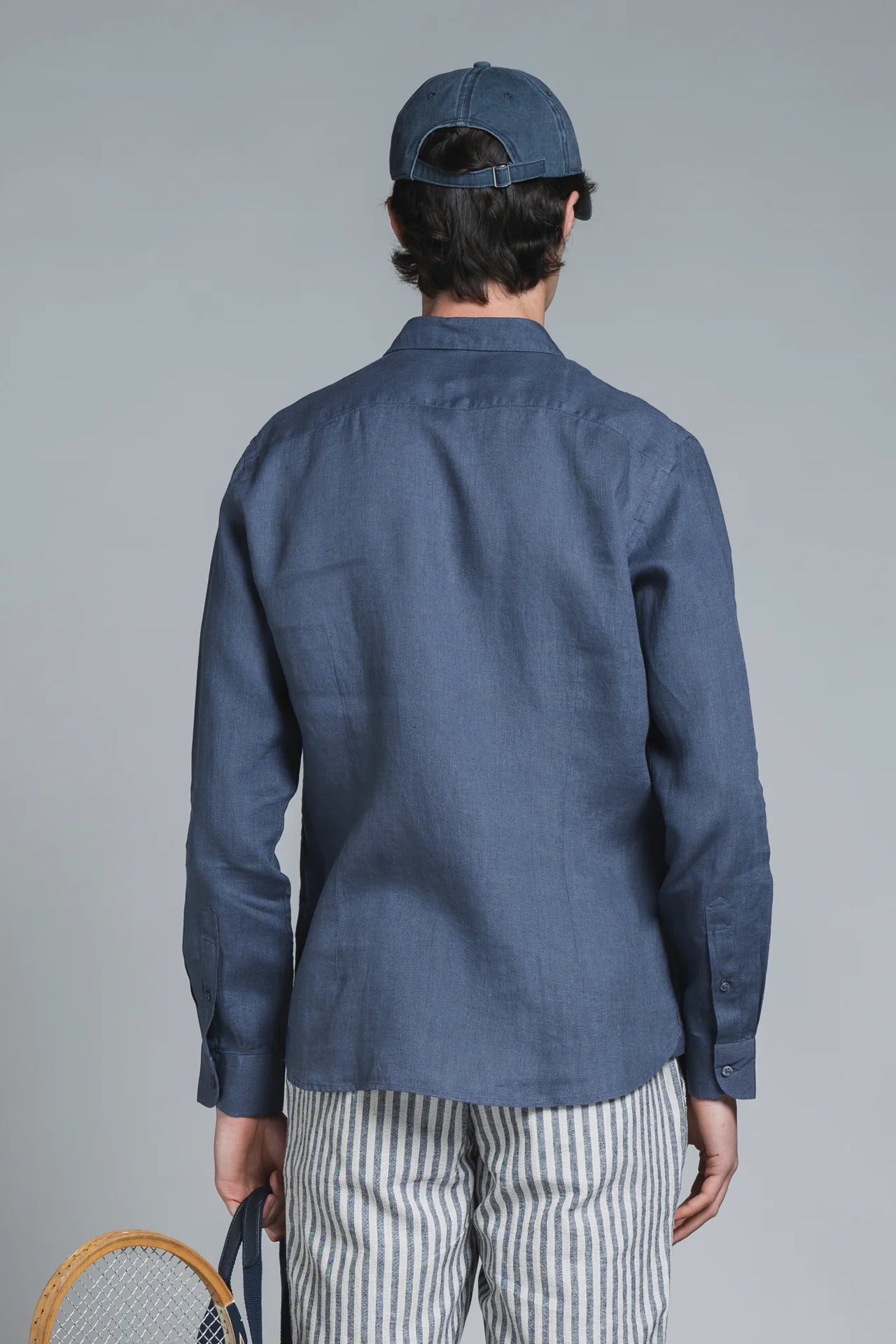 Camicia Riley 100%Lino Denim