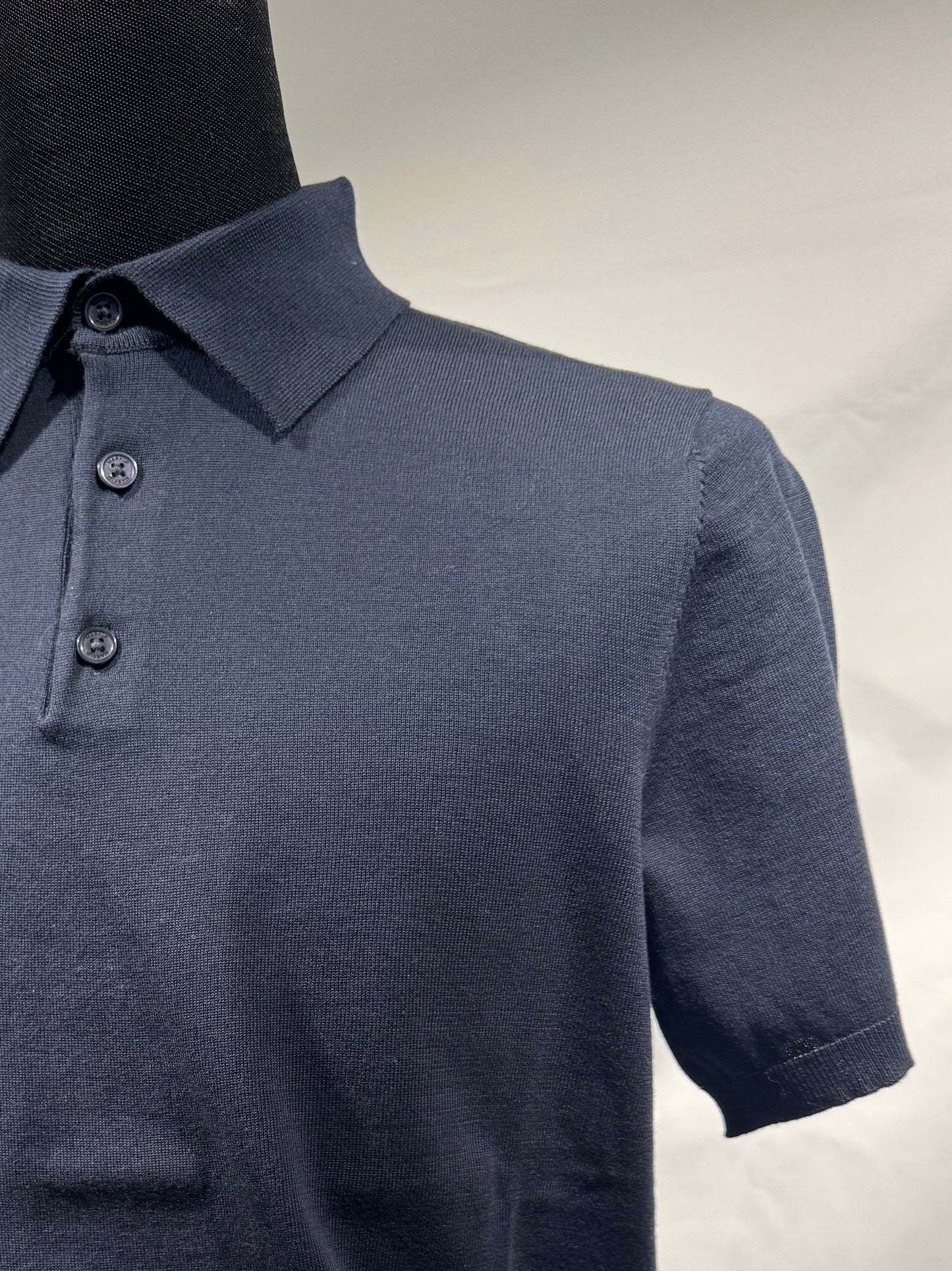 Polo filo di cotone F14 Blu