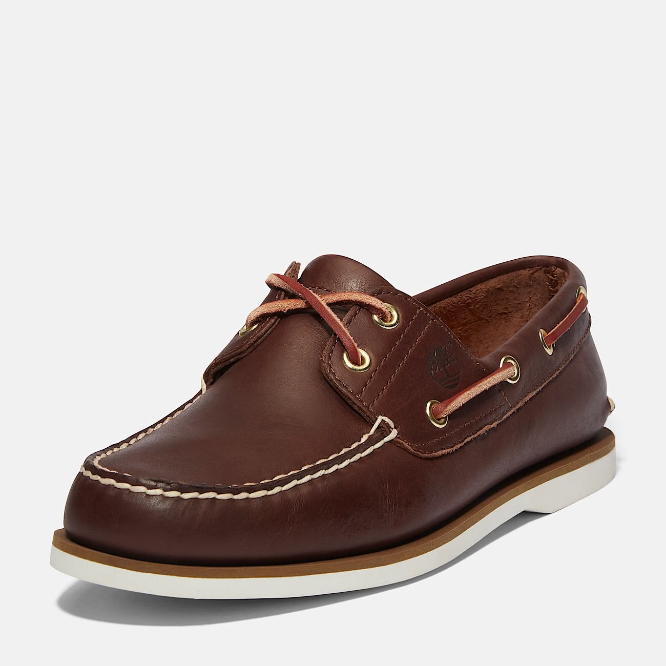 Scarpa da Barca Classic Uomo marrone fondo bianco