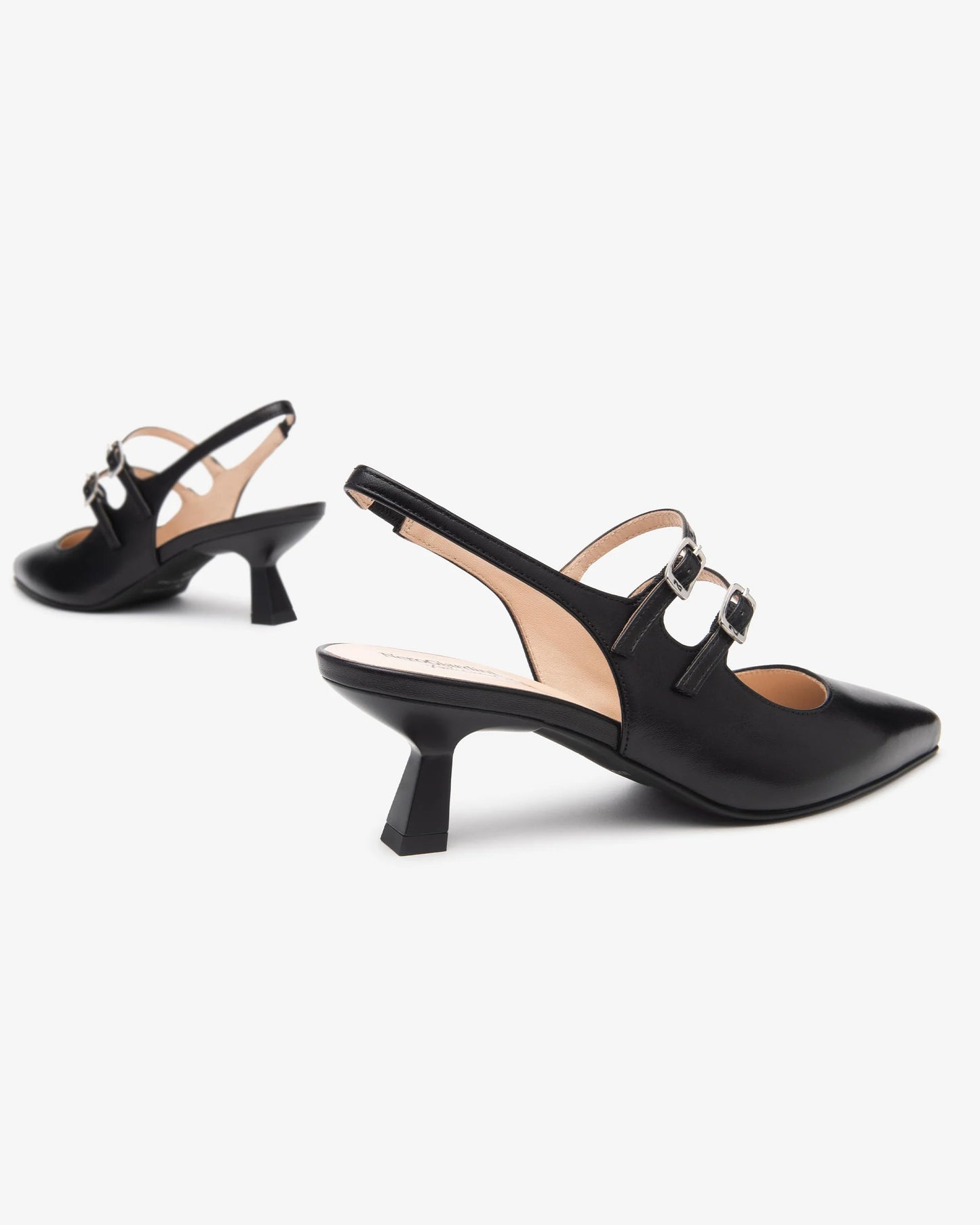 Sling-Back in Pelle E615410DE nero
