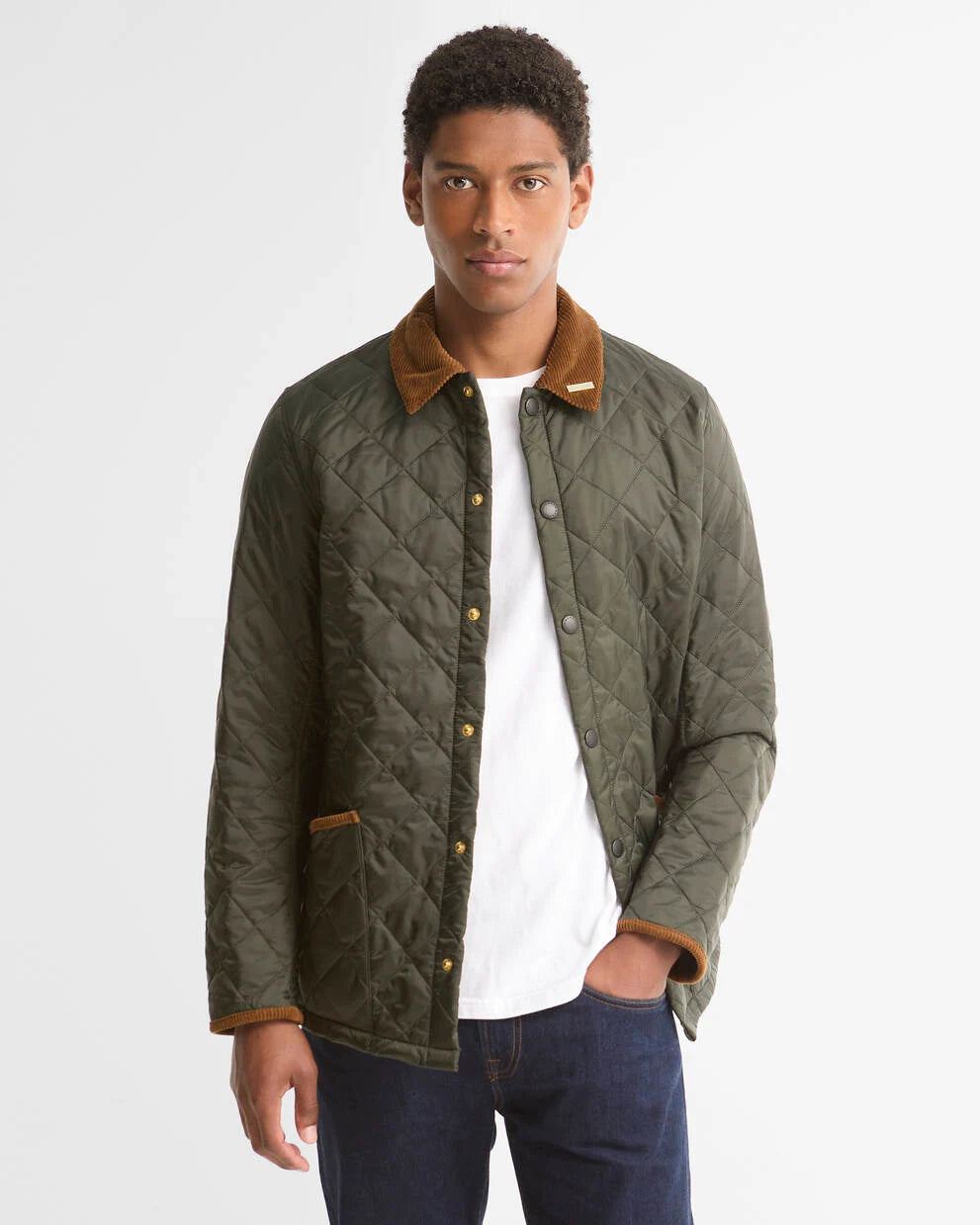 Giacca trapuntata Heritage Liddesdale Icons sage green