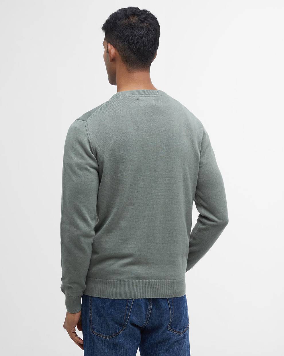 Maglia girocollo in PimaCotton verde