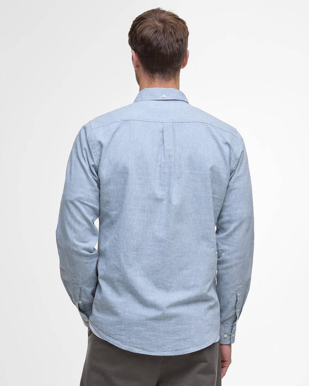 Camicia Lino/cotone Nelson celeste