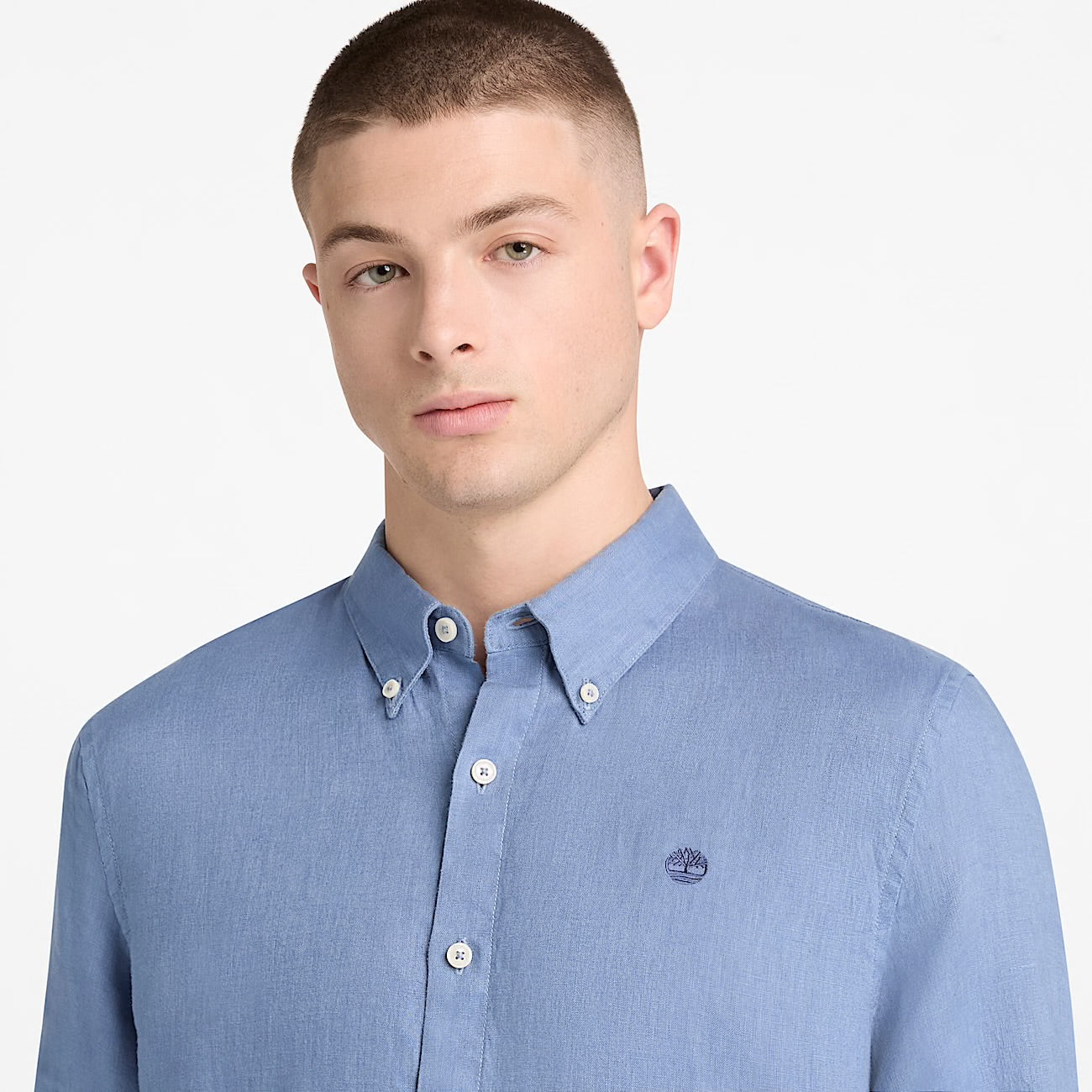 Camicia 100% Lino Azzurro